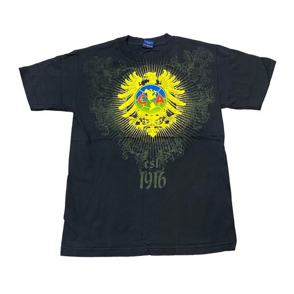 Vintage Club America y2k Soccer T shirt Men's XS - Picture 1 of 8